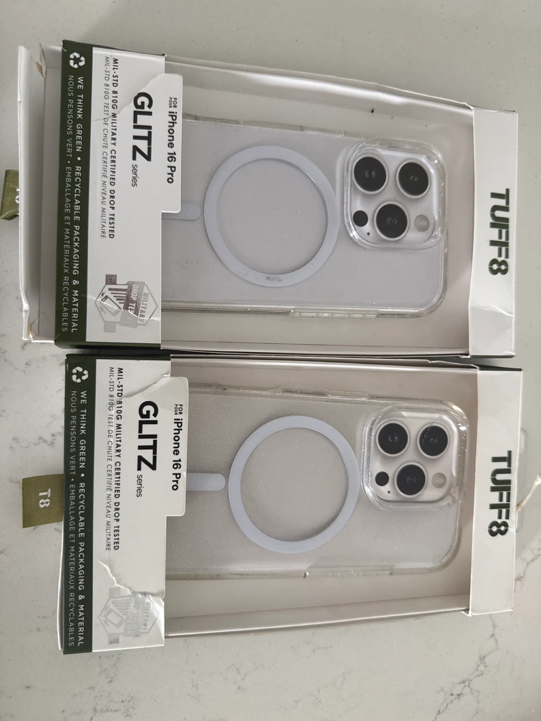 TUFF8 iPhone 16 Pro Cases Bundle MagSafe Clear New
