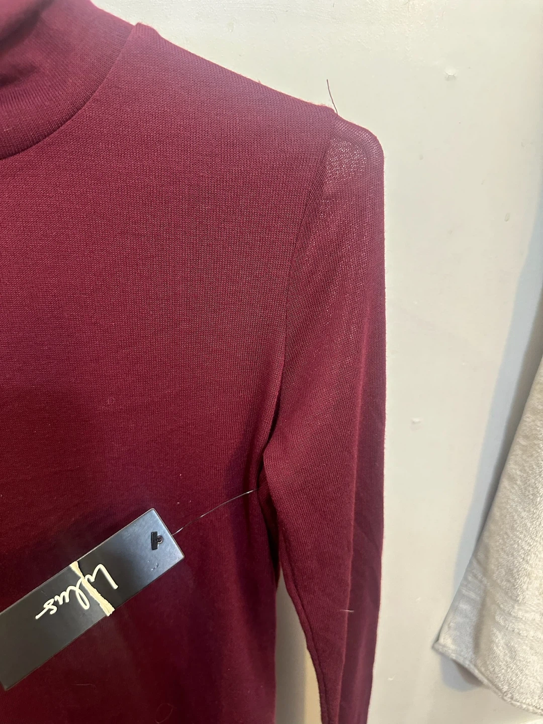 Lulus Burgundy Turtleneck Long Sleeve Maxi Dress - photo 2