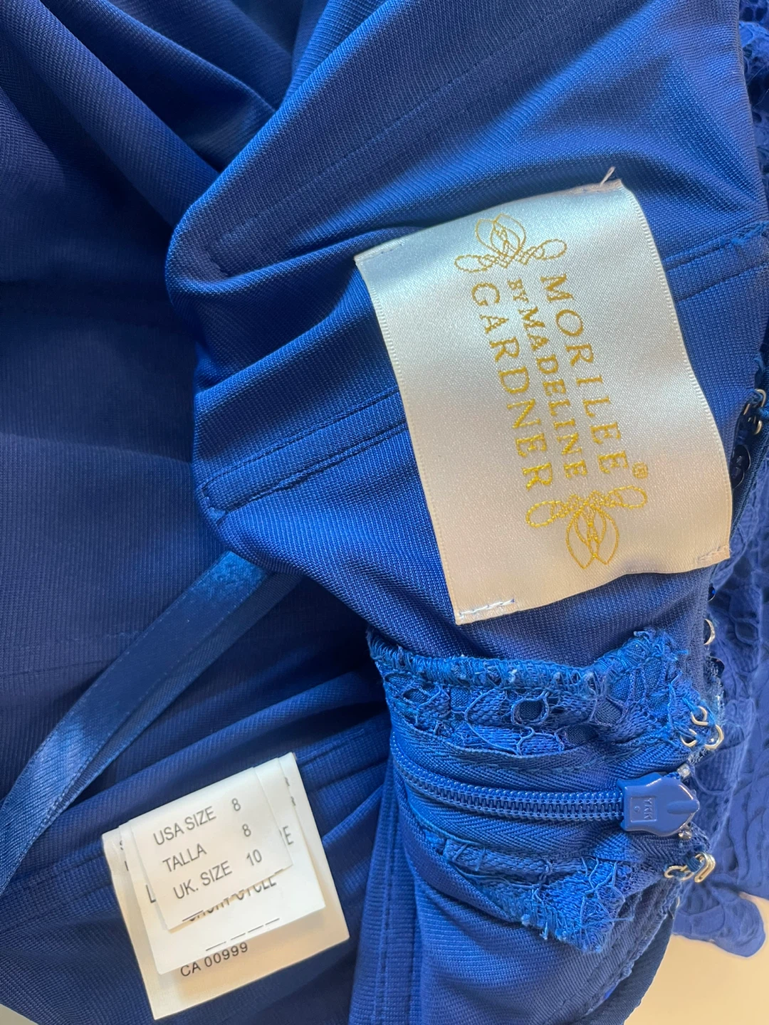 *MORI LEE ROYAL BLUE SEQUIN DRESS SIZE 8 LIKE NEW $150* - photo 4