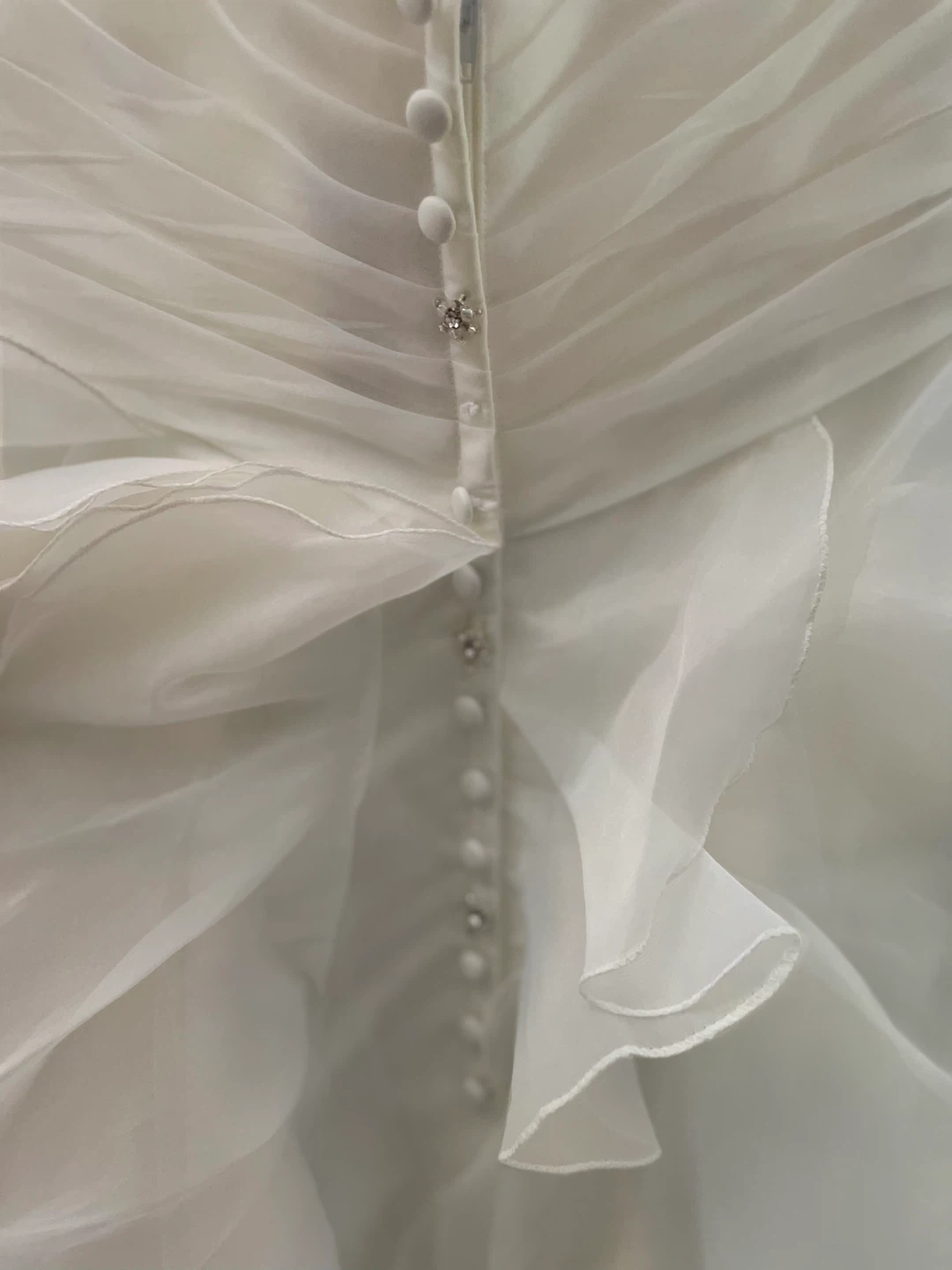 Ivory Strapless Wedding Dress - photo 4