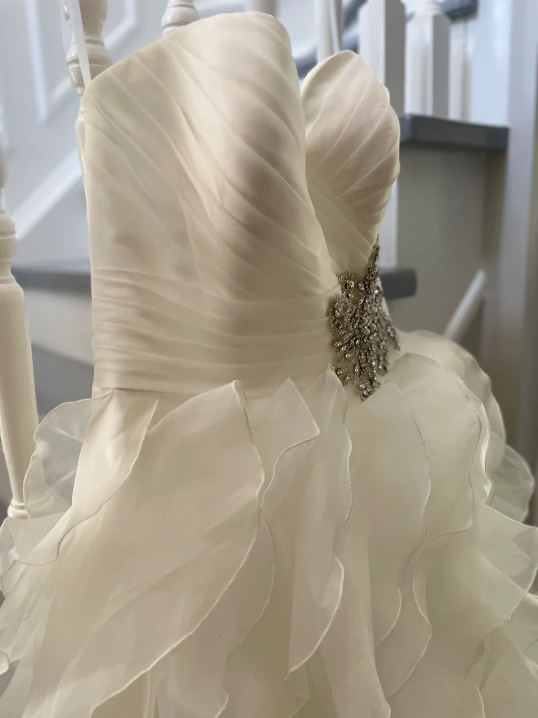 Ivory Strapless Wedding Dress - photo 2