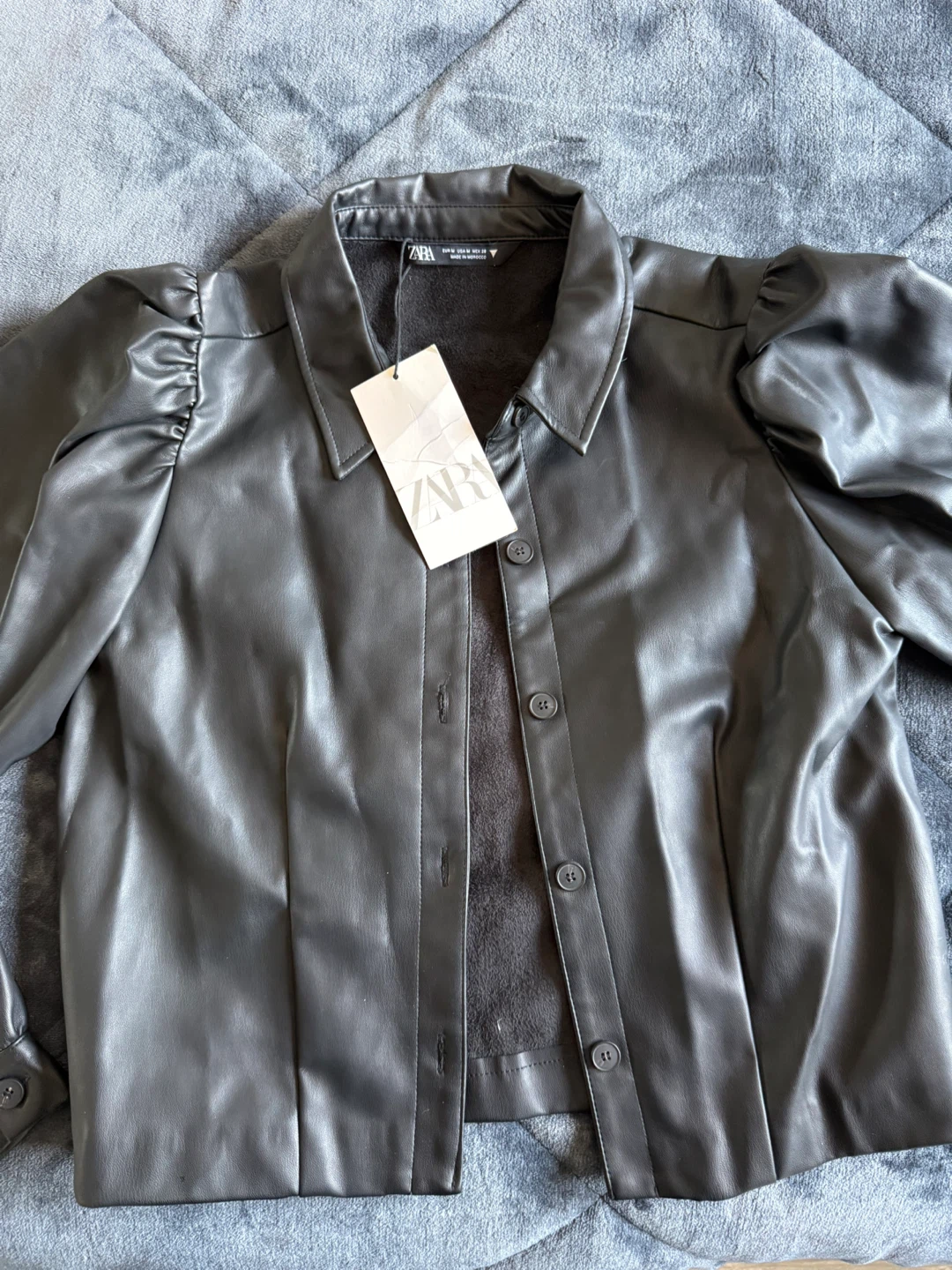 Zara leather jacket