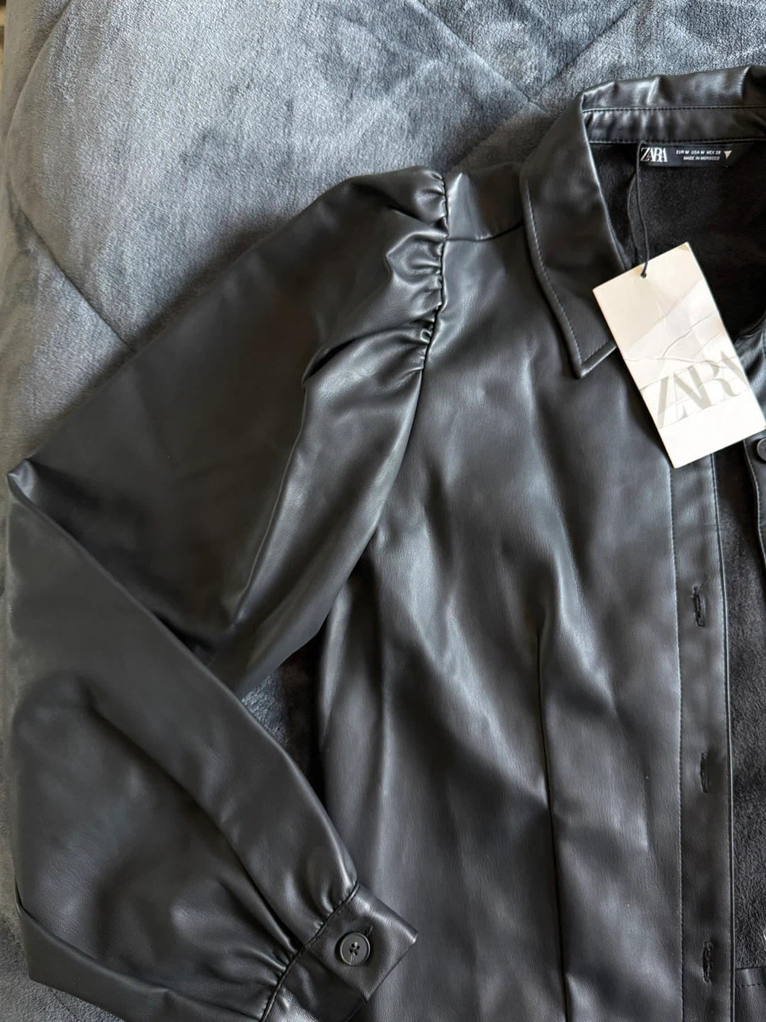 Zara leather jacket - photo 2