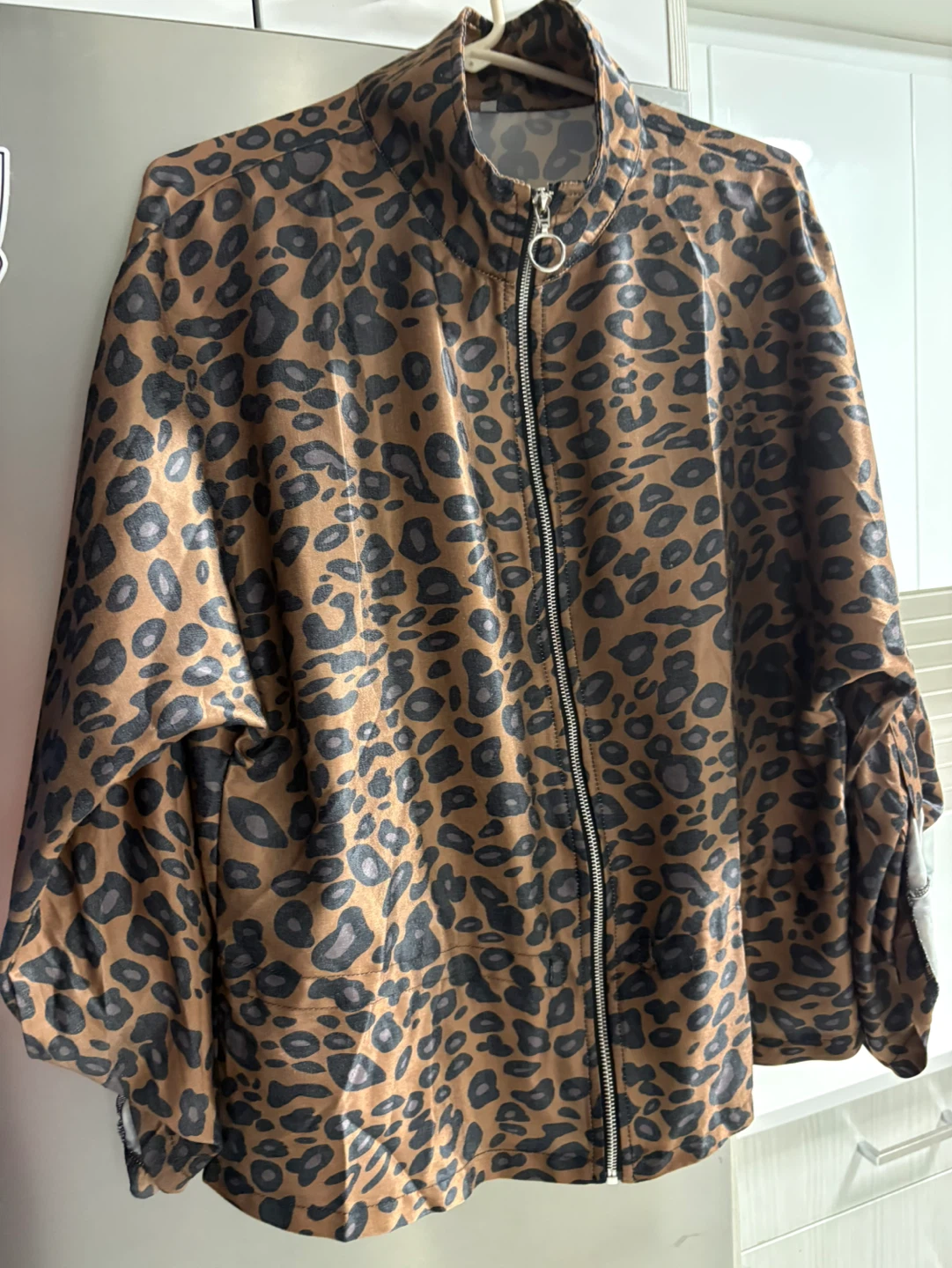 Manteau à imprimé léopard grandeur L