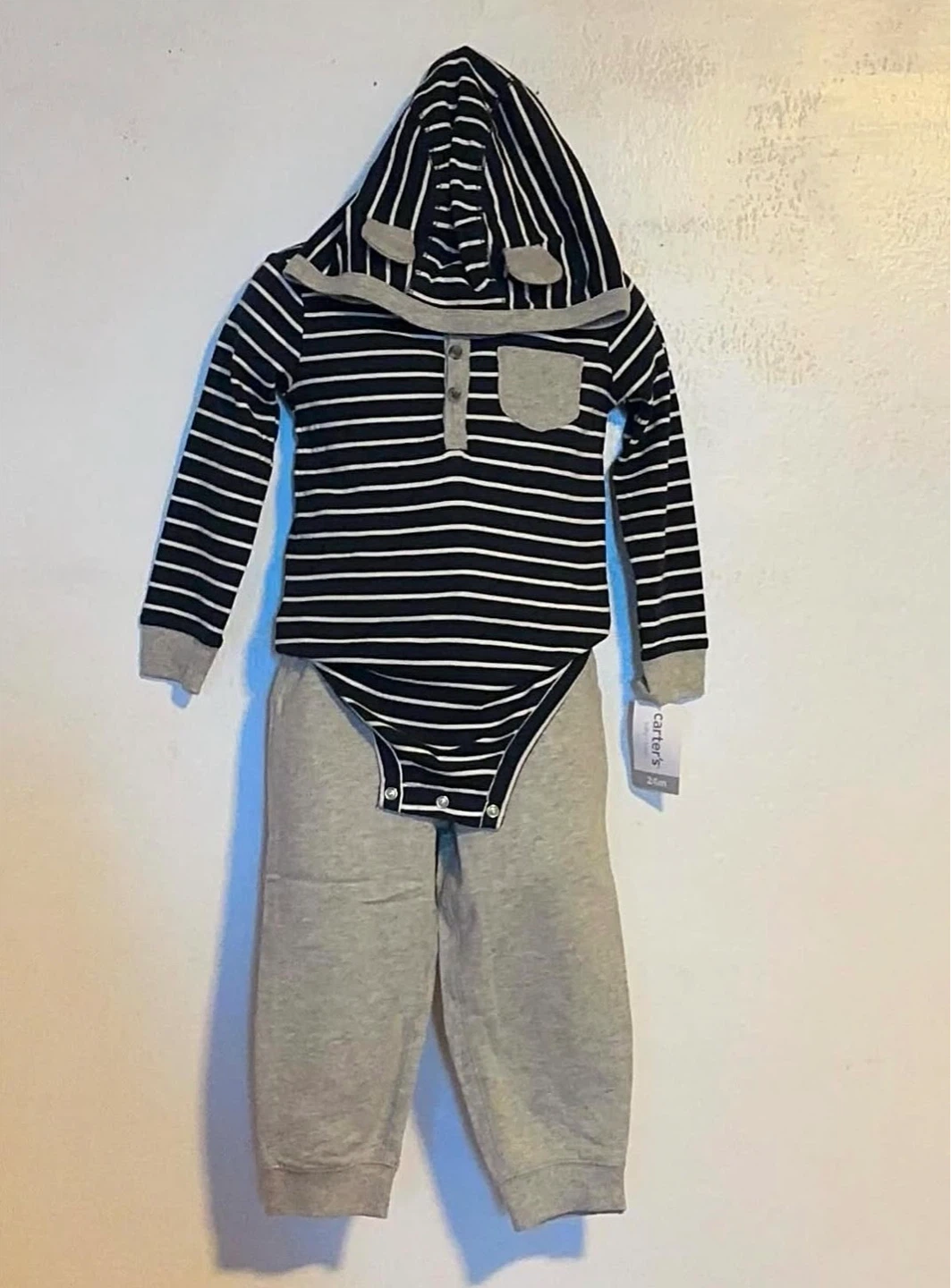 BOYS 2PC HOODIE SUITE (SIZE:24 MONTHS)