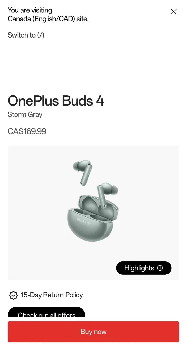 OnePlus Buds 4 Storm Gray Wireless Earbuds - photo 3