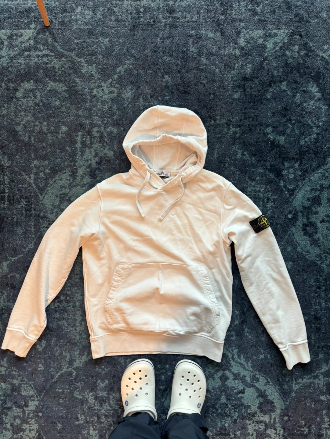 Stone Island White Hoodie - photo 2