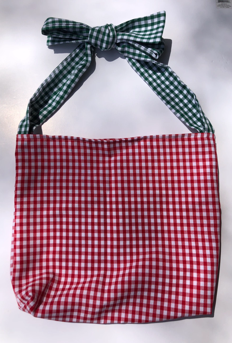 Gingham check shoulder bow bag - photo 5