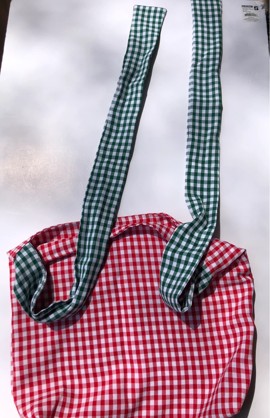 Gingham check shoulder bow bag - photo 4