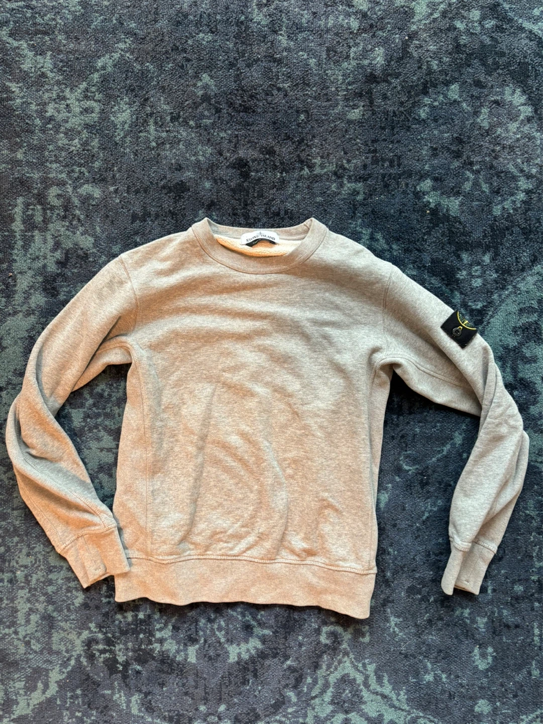 Stone Island Grey Crewneck Sweatshirt Size S