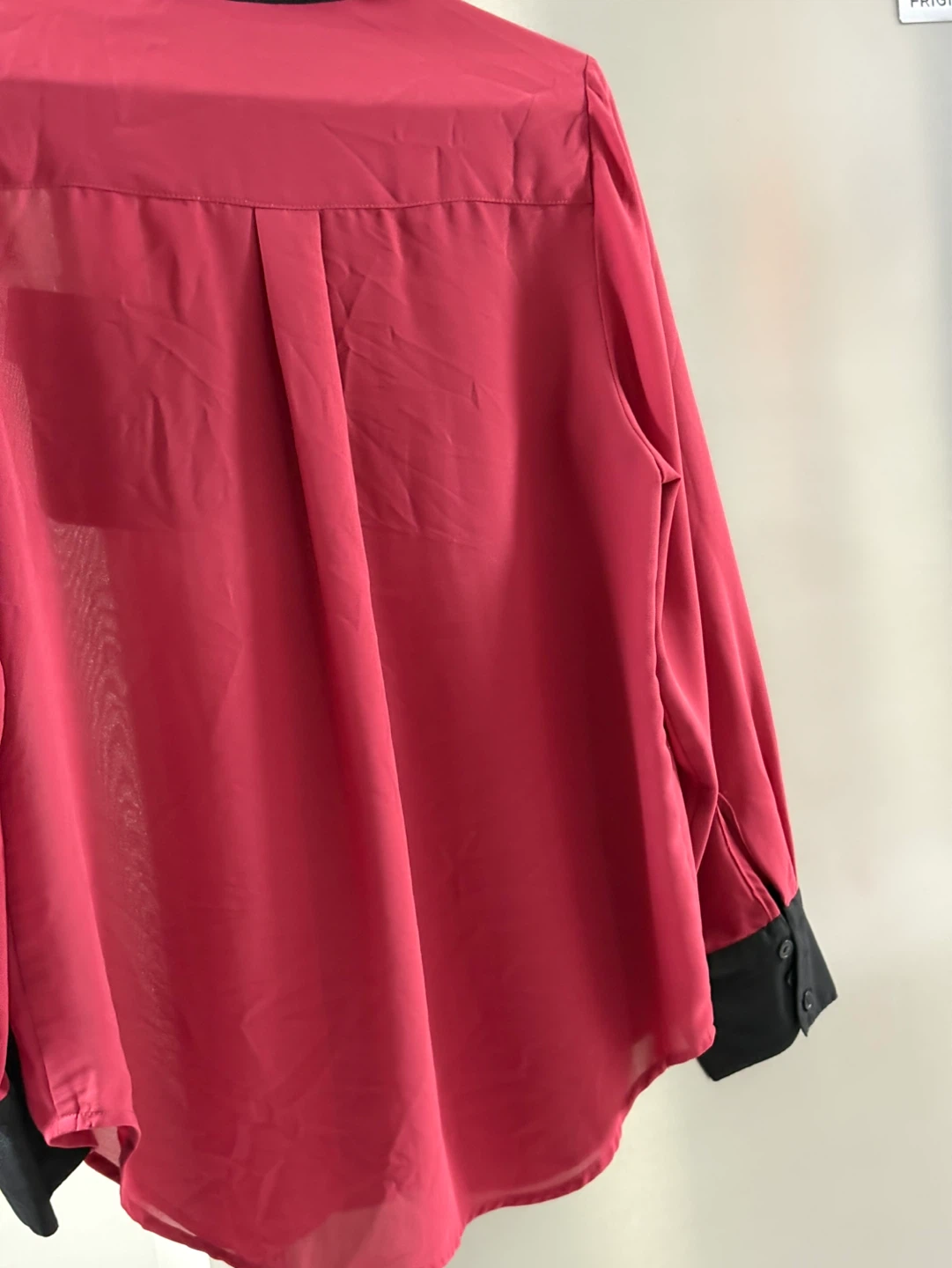 Chemise à poches Naked Zebra rouge et noire taille L - photo 3