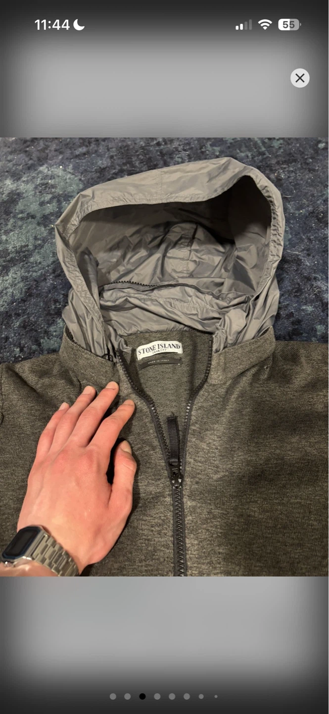 Vintage zip-up Stone Island hidden hood - photo 4