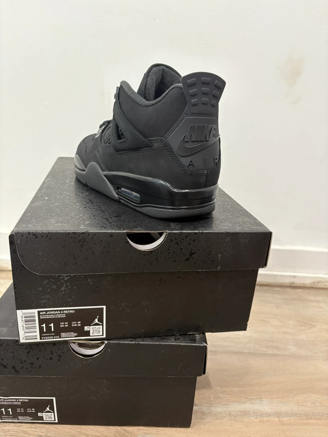 Air Jordan 4 Retro 'Black Cat' Size 11 - photo 2