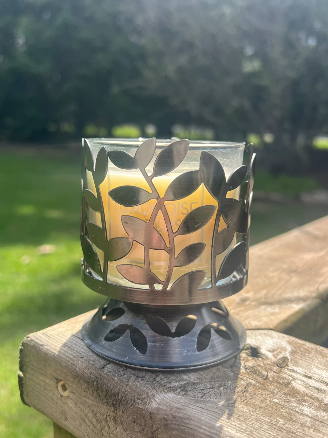Bath & Body Works Turquoise Waters 3-Wick Candle with Holder - photo 4