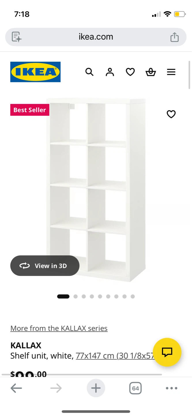 IKEA KALLAX Shelf Unit - White - photo 4