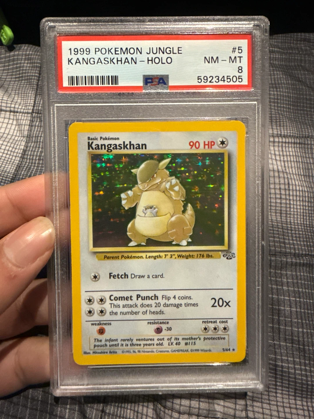 Kangaskhan HOLO Psa 8