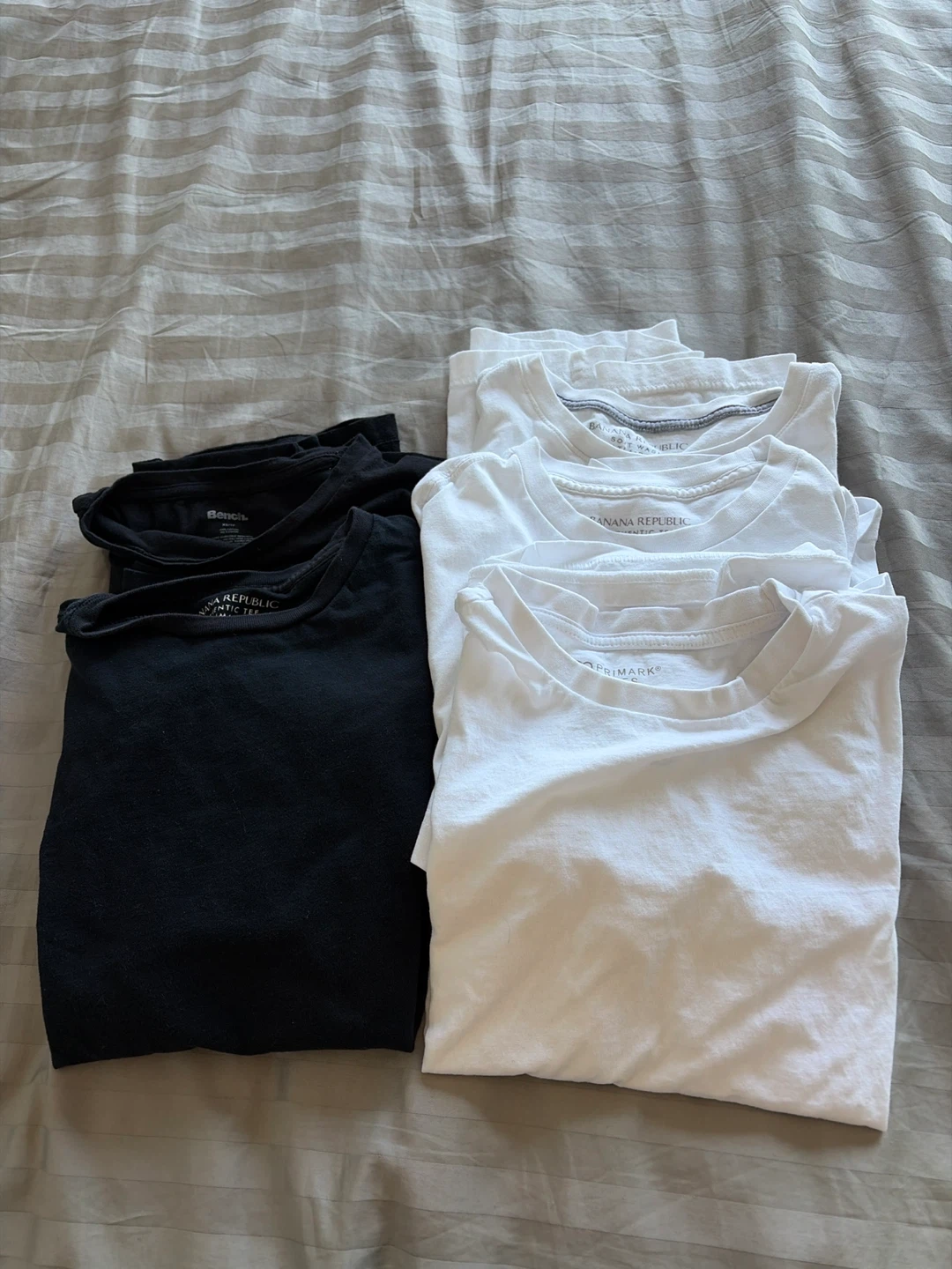 Assorted T-Shirts: Banana Republic, Bench, Primark