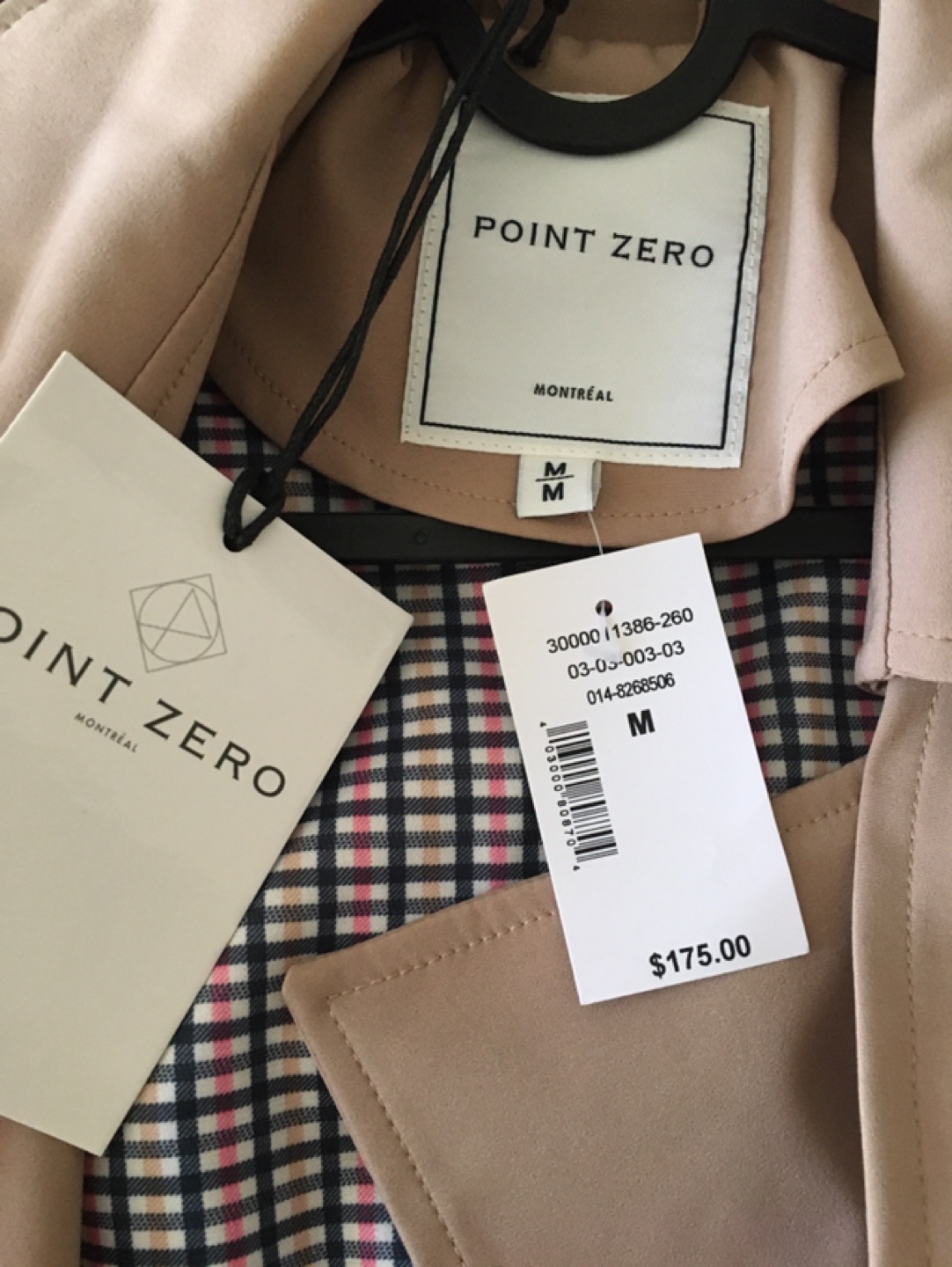 Point Zero Beige Trench Coat - Size M - photo 3