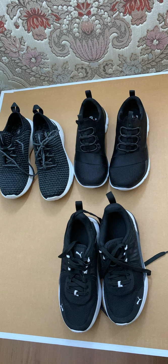 New , 30 $ each, Black Skechers & Puma Running Shoes