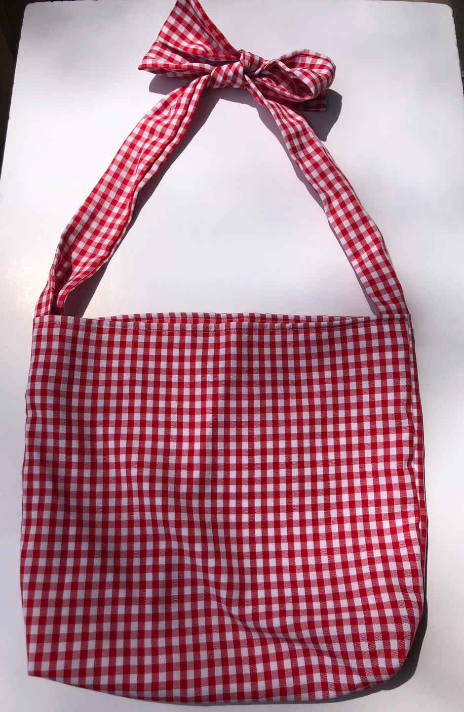 Gingham shoulder Bag with Bow Detail - photo 5