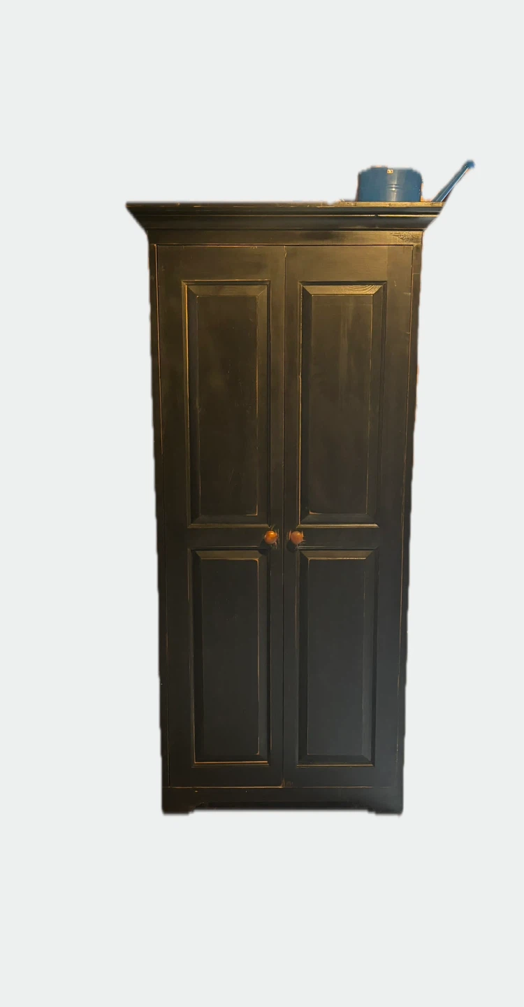Tall Black Armoire Cabinet