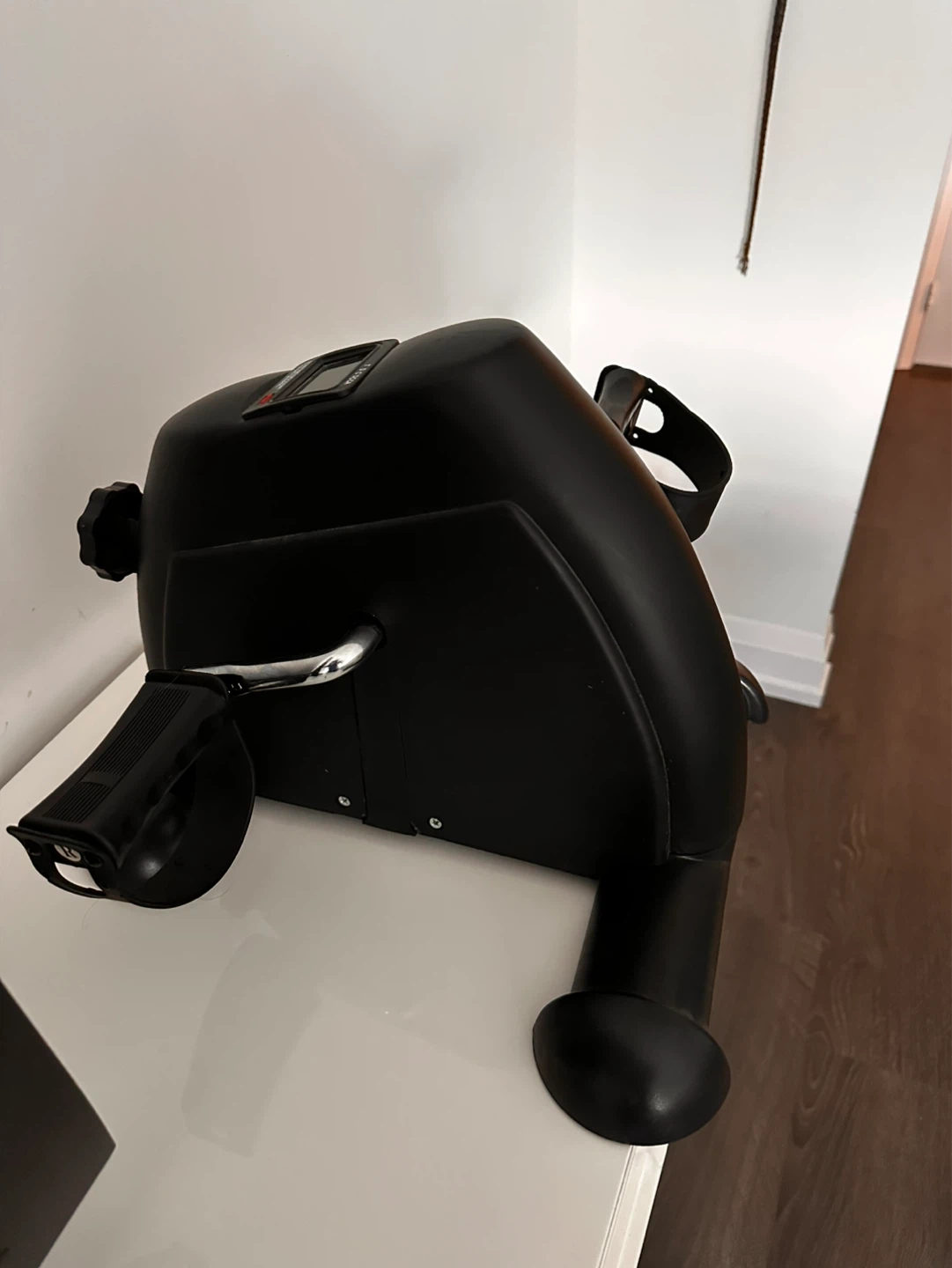 Black Pedal Exerciser with Digital Display