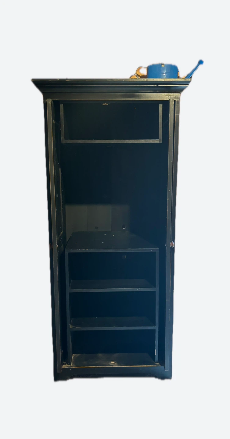 Tall Black Armoire Cabinet - photo 2