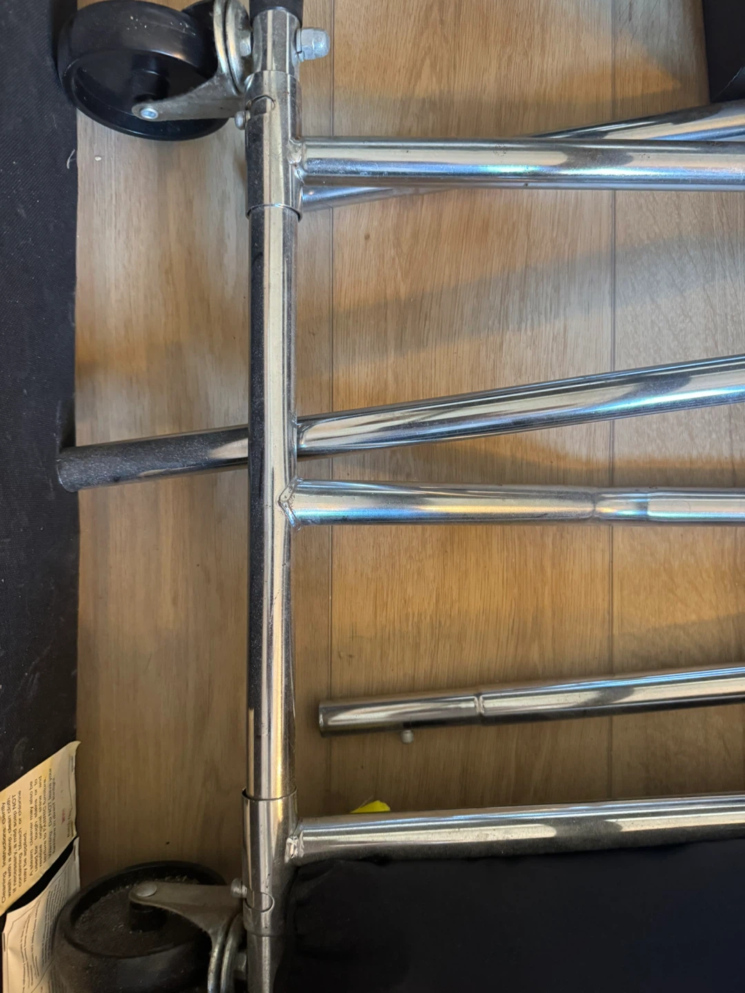 Economy Chrome Single-Rail Collapsible Salesman Clothing Rack - photo 5