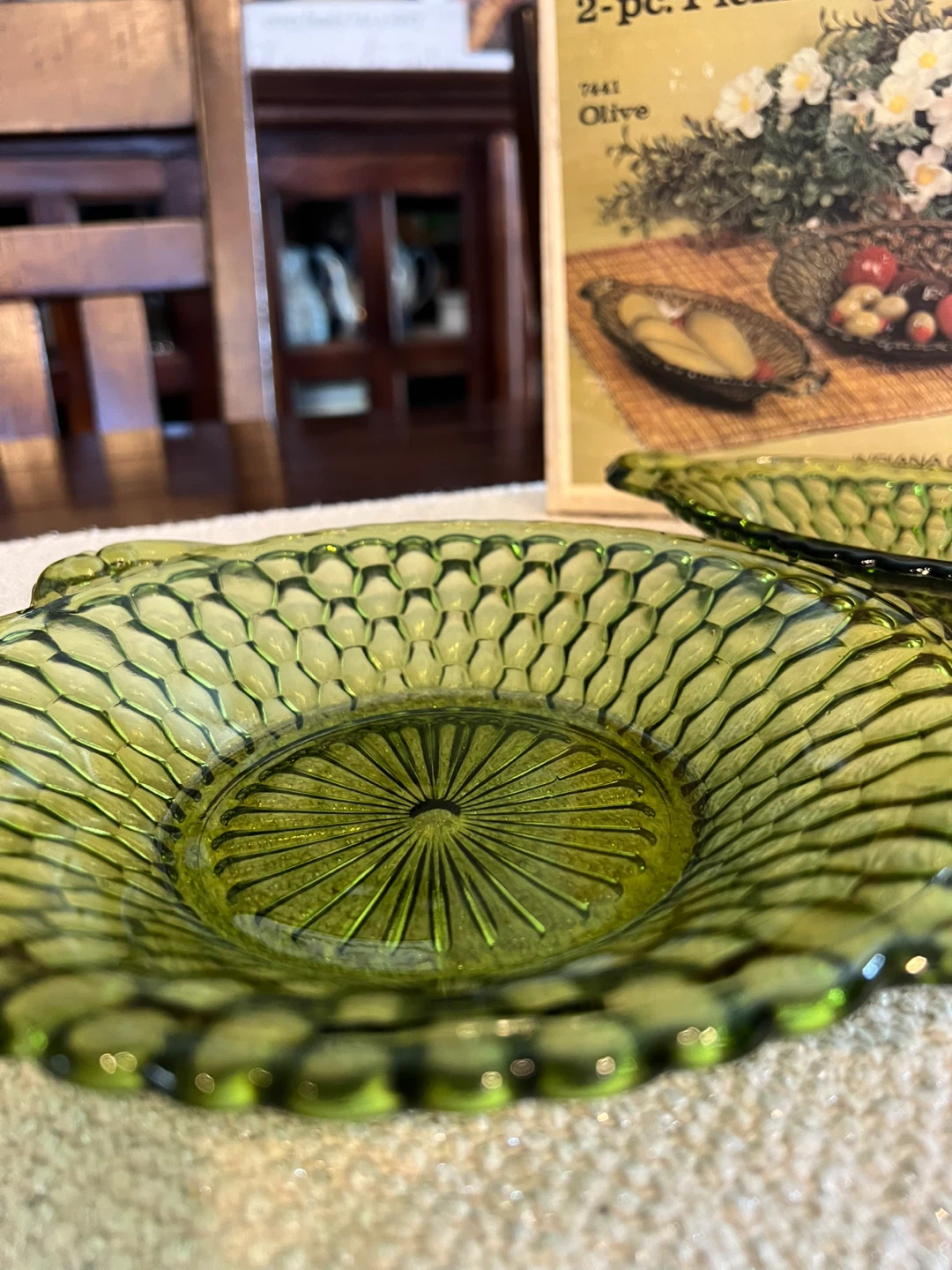 Vintage Indiana Glass 2-Piece Set - photo 2