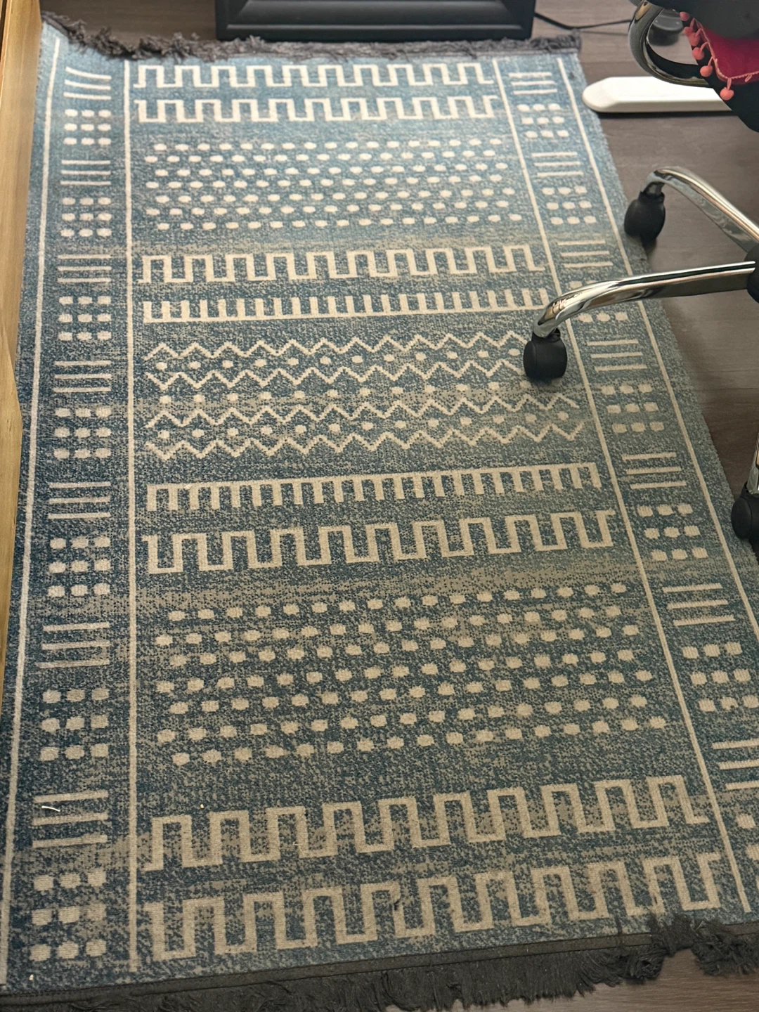 Blue Geometric Area Rug - photo 2