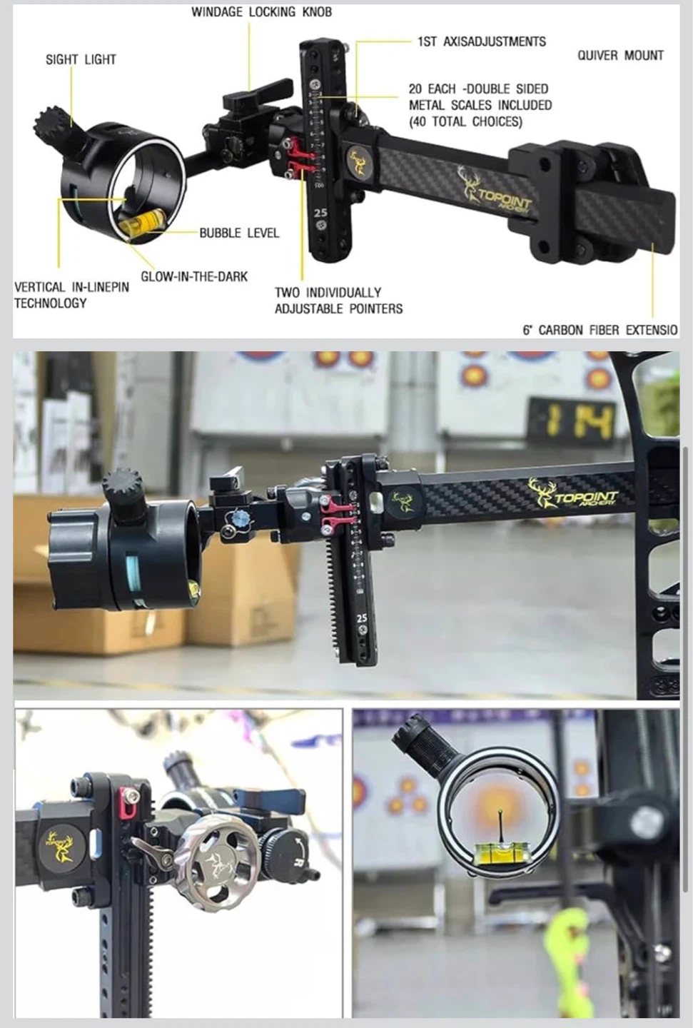 Topoint Archery TX910 Bow Sight - photo 4