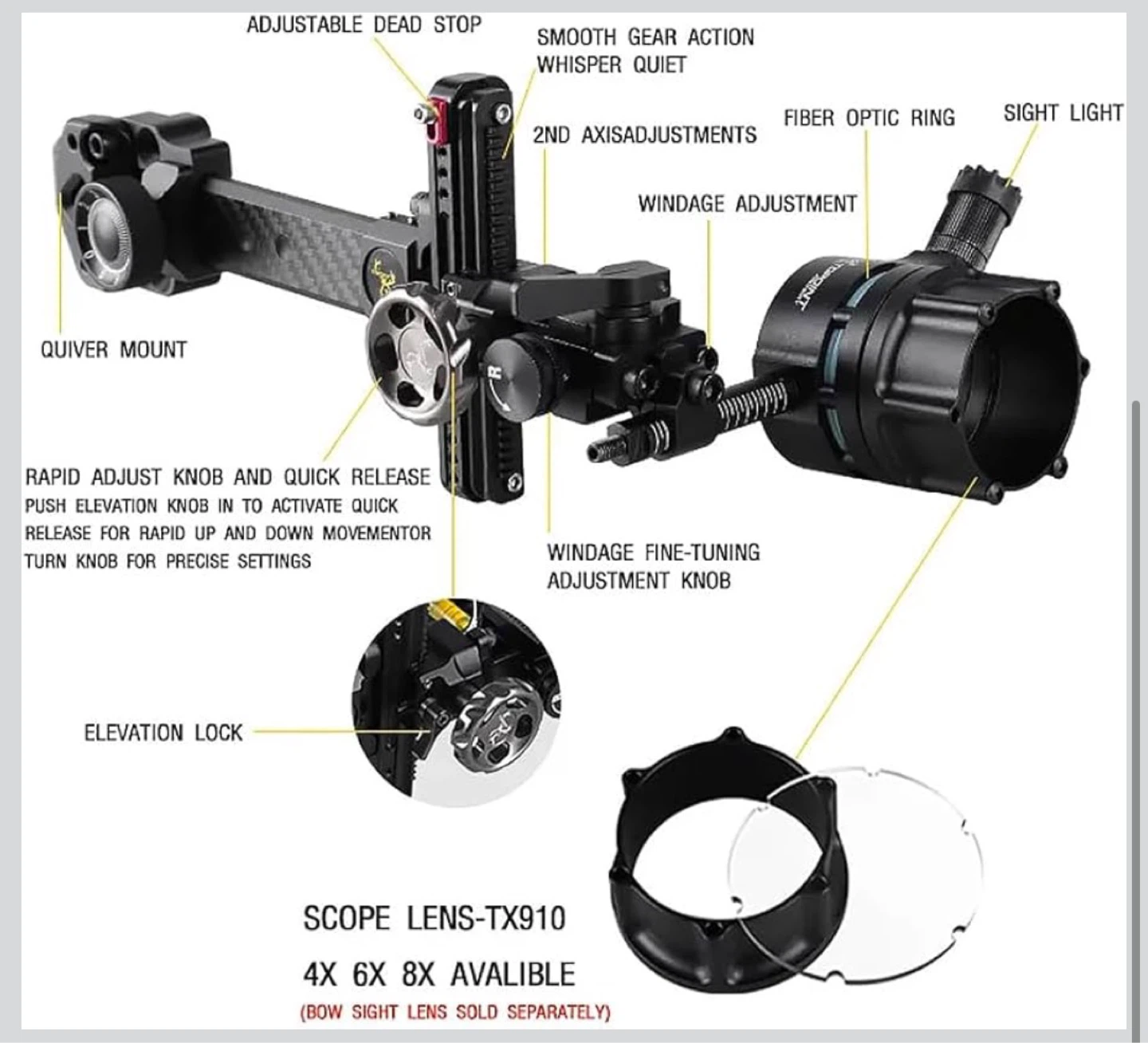 Topoint Archery TX910 Bow Sight - photo 3