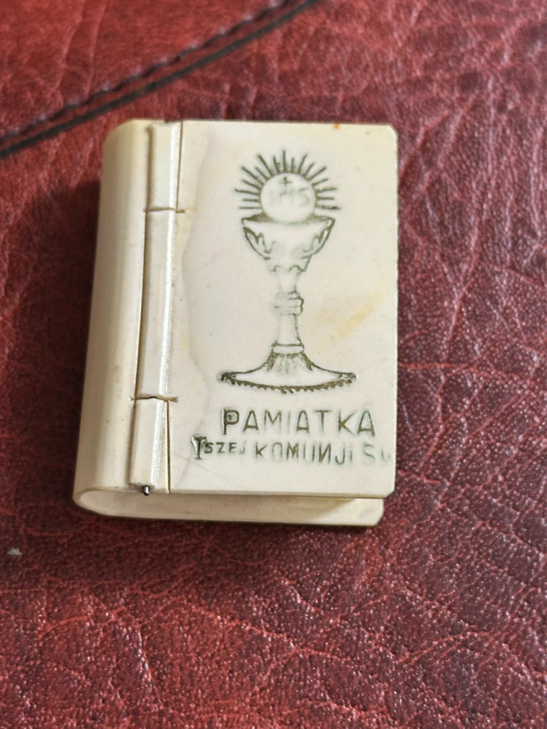 Antique Miniature celluloid Bible Cover