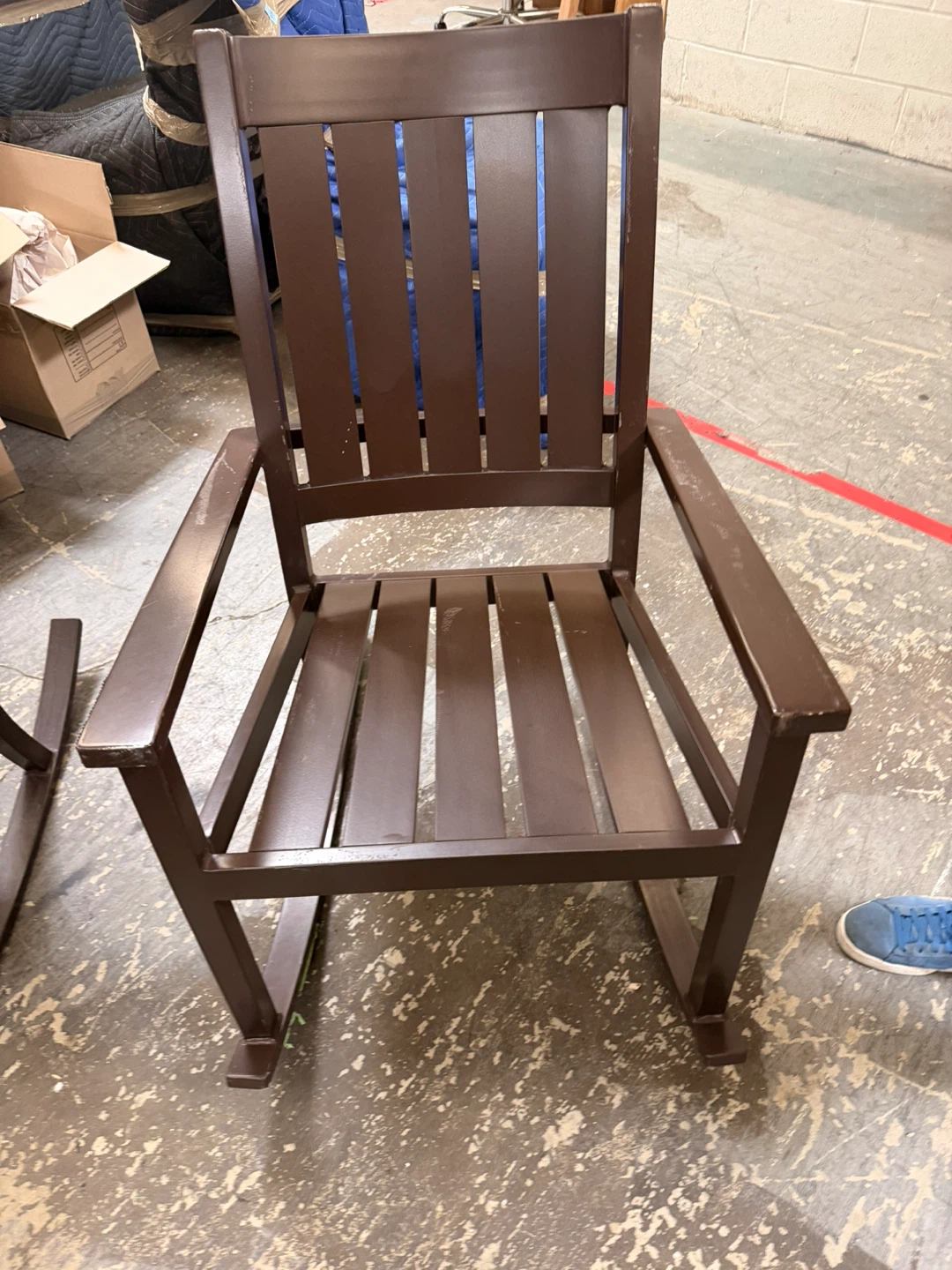 Brown Metal Rocking Chair - photo 2