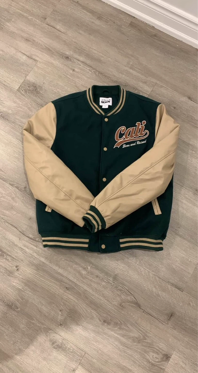 Urban Man Cali Born and Raised Bomber Jacket Size M