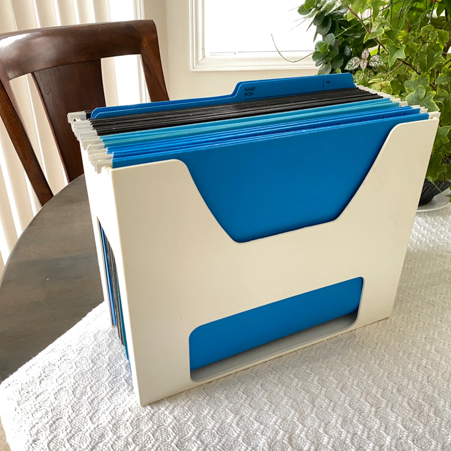 Desktop File Holder with Hanging Files
