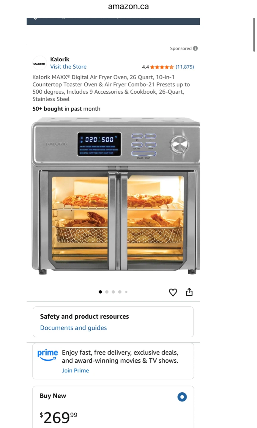Kalorik Digital Air Fryer Oven 26 Quart - photo 5