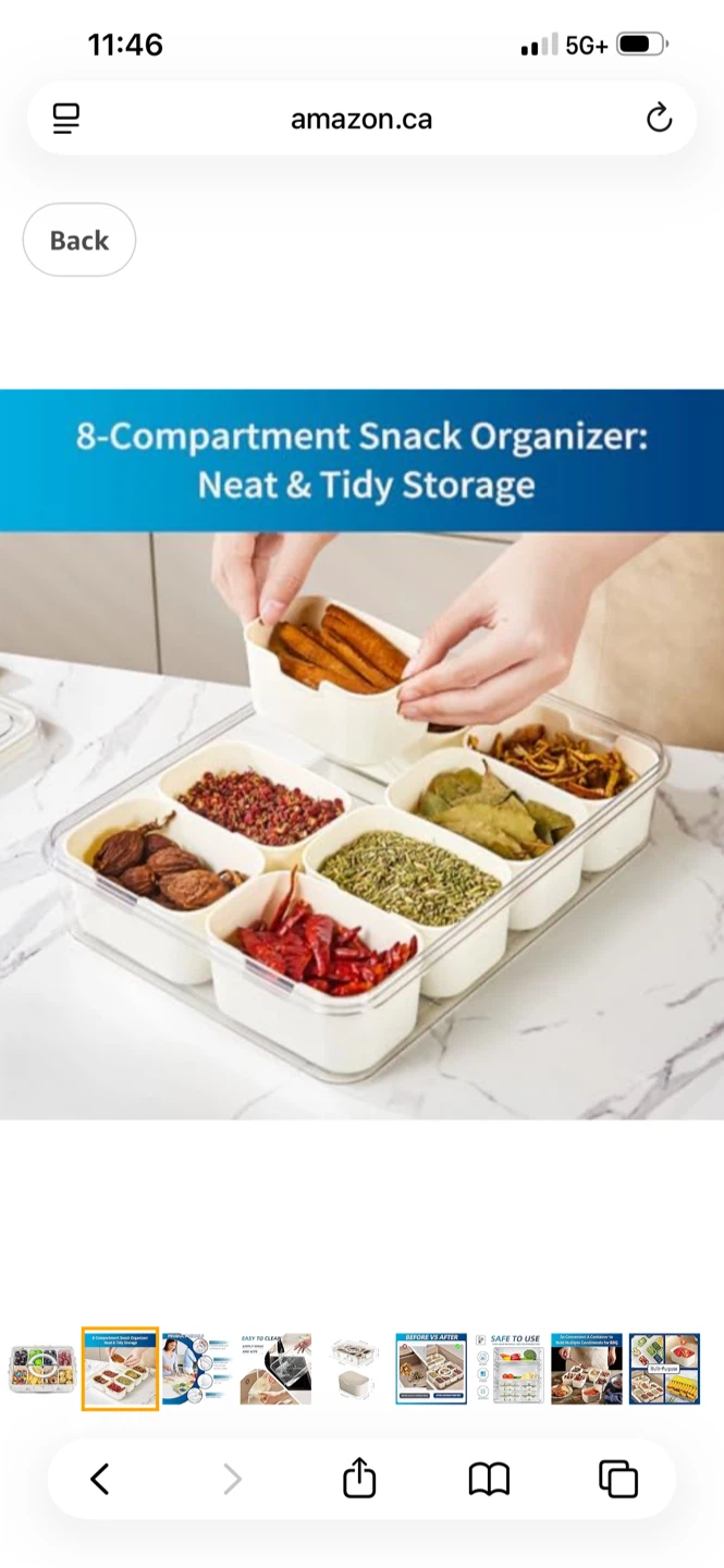 8-Compartment Snack Organizer and Serving Tray - photo 3