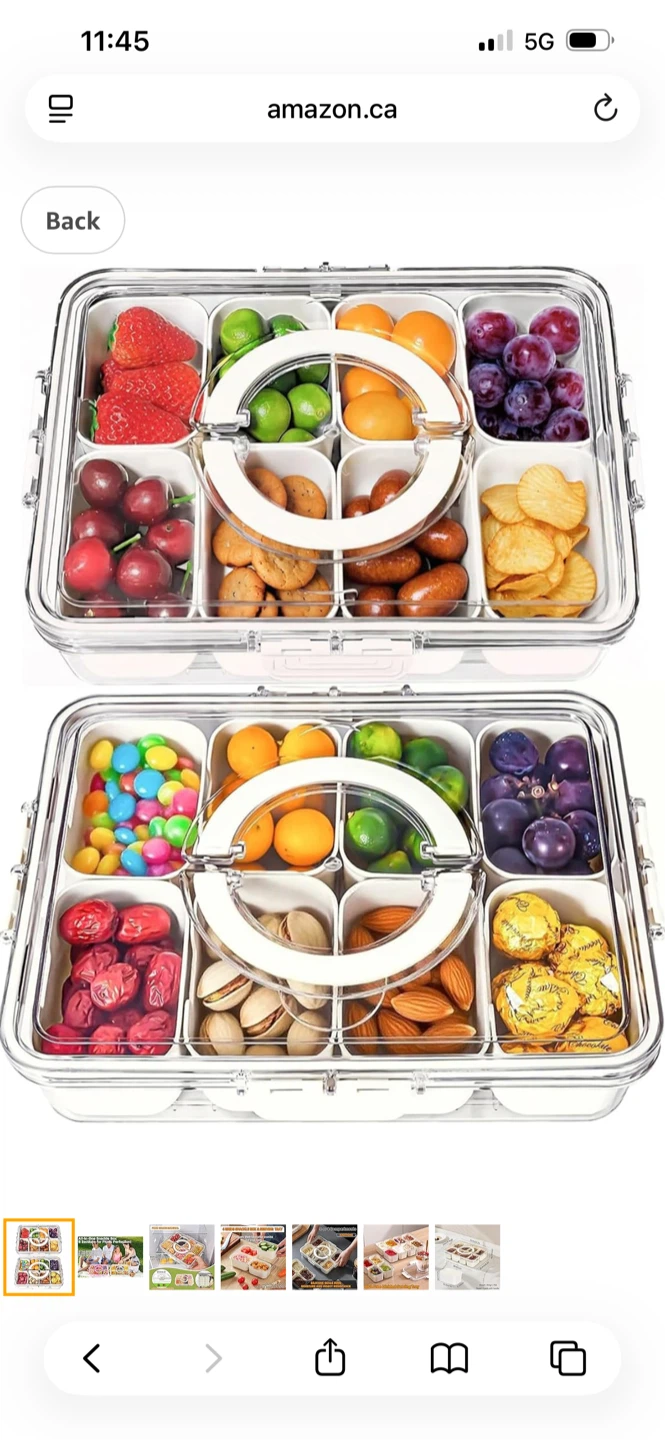8-Compartment Snack Organizer and Serving Tray - photo 2
