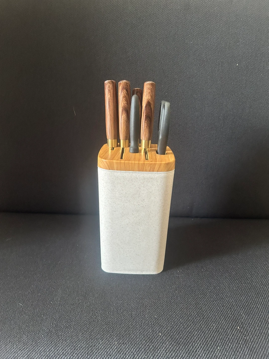 7 Piece Kitchen Knife Set with Block and Shears