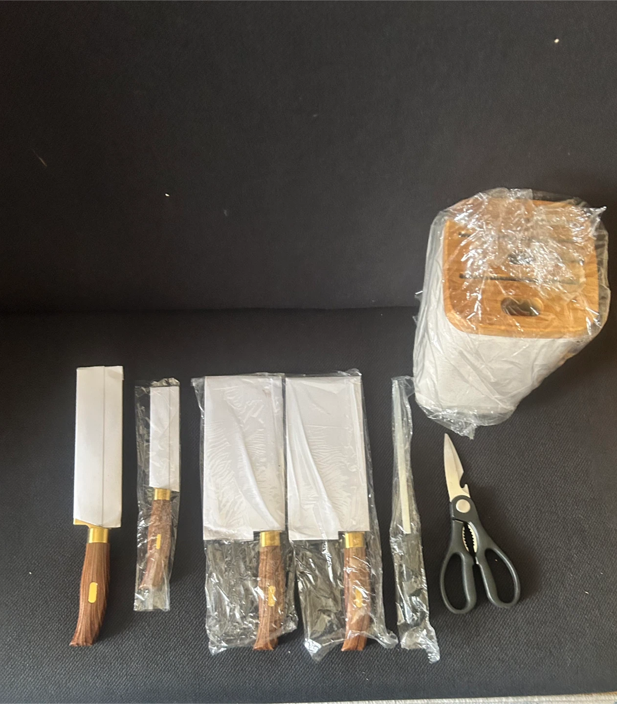 7 Piece Kitchen Knife Set with Block and Shears - photo 3
