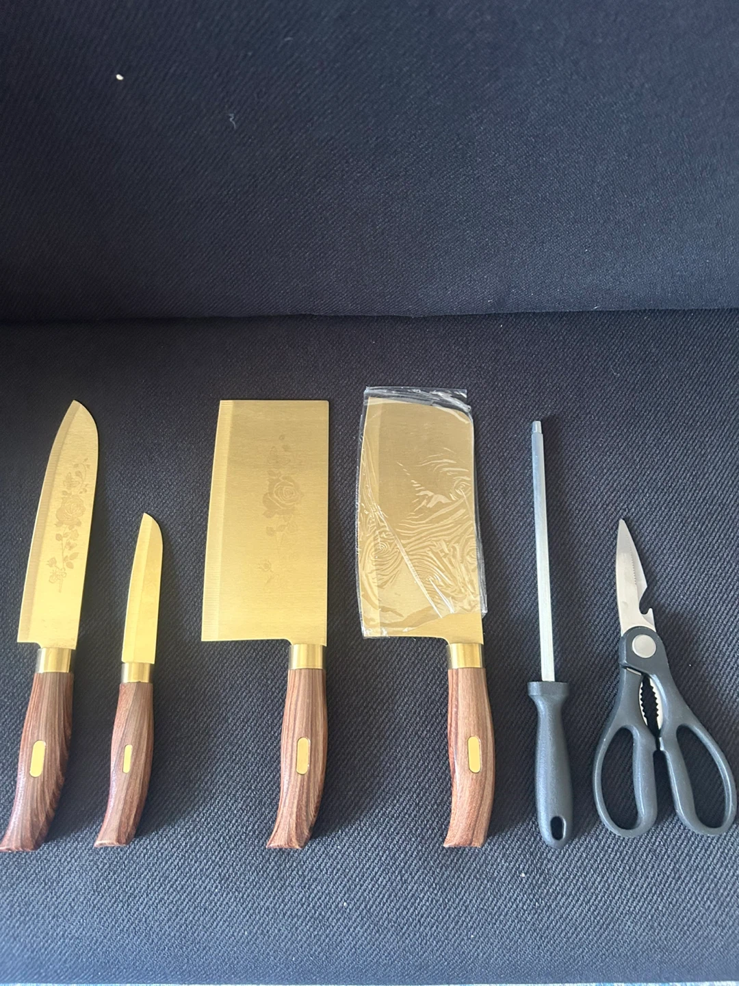 7 Piece Kitchen Knife Set with Block and Shears - photo 2