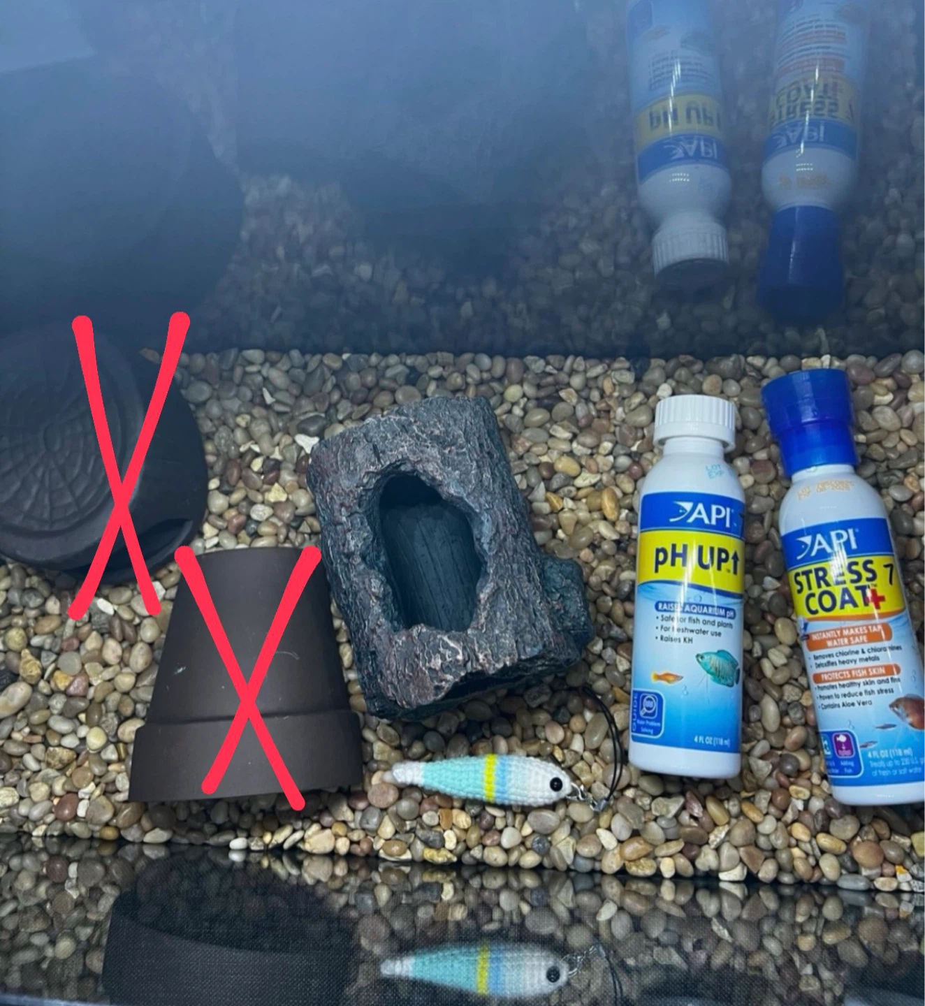 5 Gallon Betta Tank Setup – Freshwater Kit Decor, Gravel - photo 2
