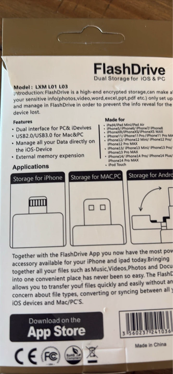 HighS FlashDrive Dual Storage for iOS & PC - 128GB - photo 2
