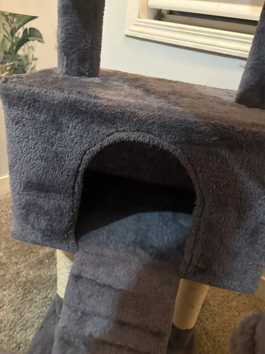 Grey Multi-Level Cat Tree with Condo and Hammock - photo 4