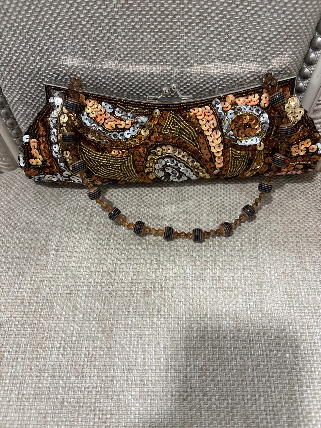 Embellished Beaded Clutch Purse