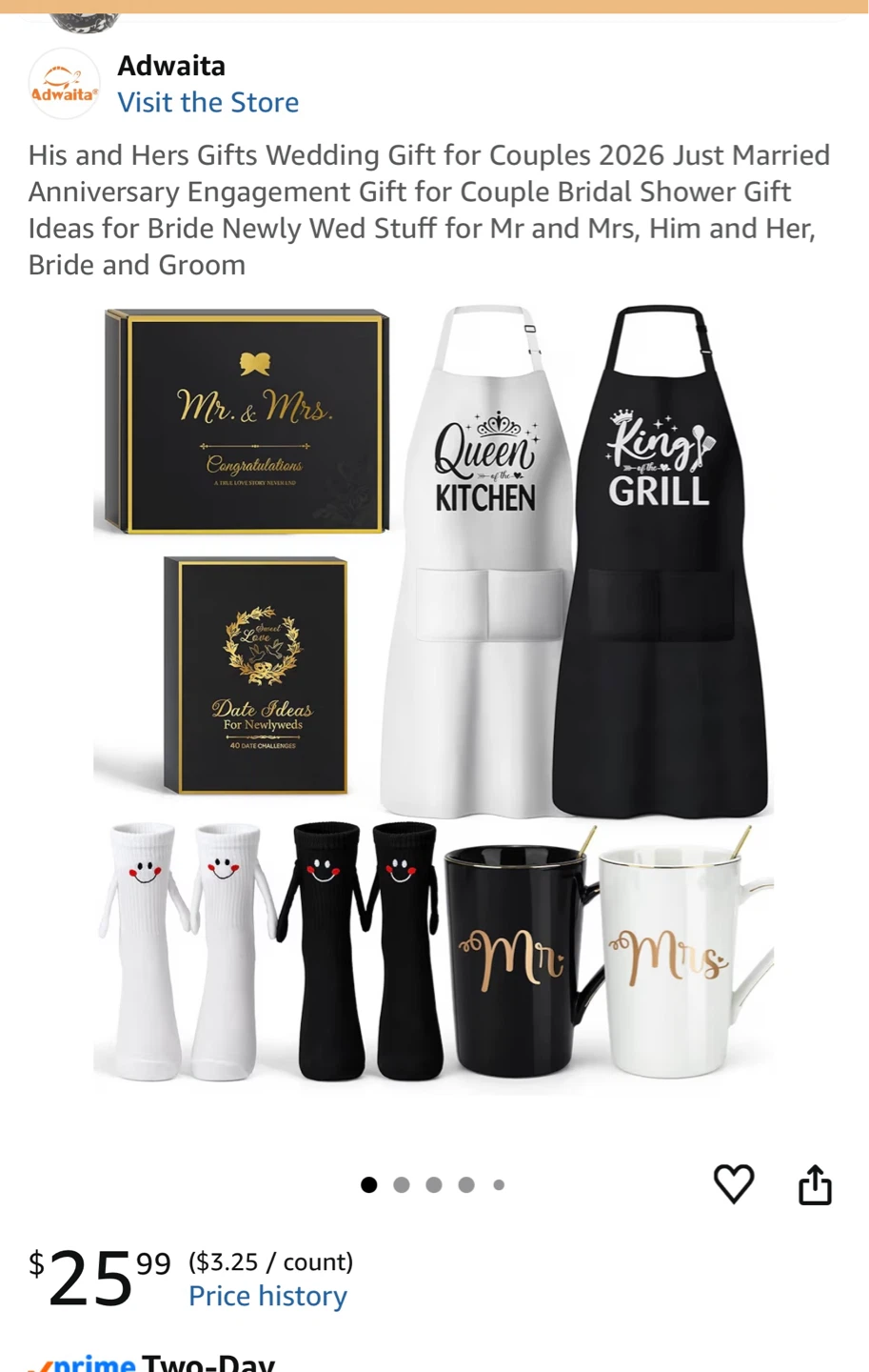 Mr. & Mrs. Wedding Gift Set for Couples - photo 3