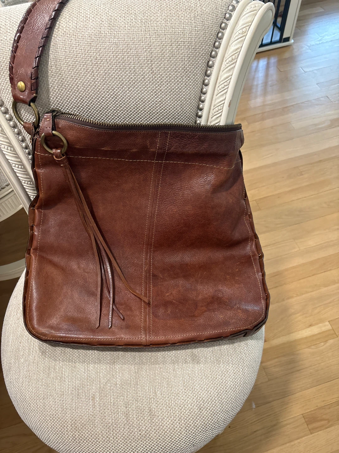 Brown Leather Hobo Shoulder Bag - photo 2