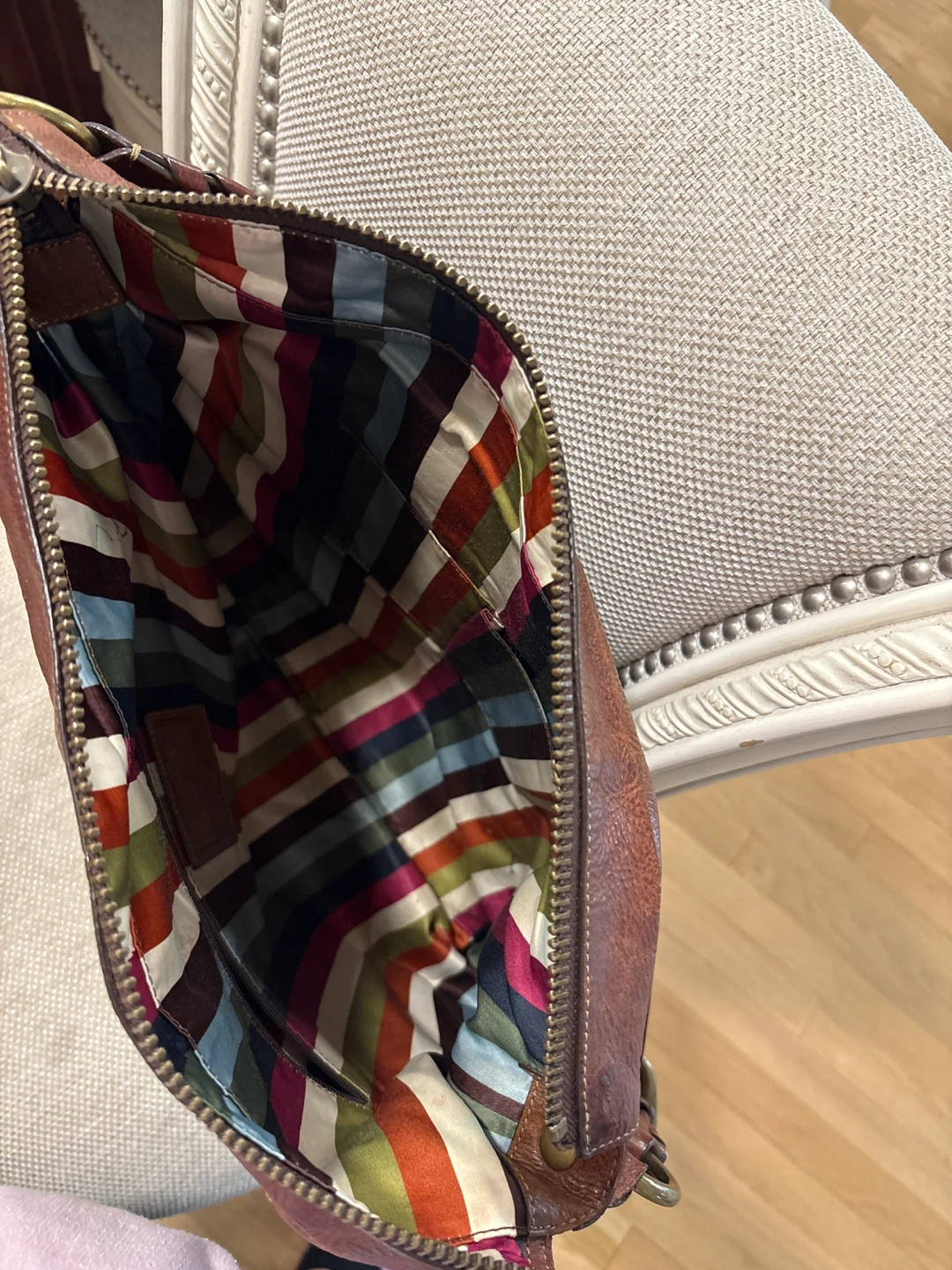 Brown Leather Hobo Shoulder Bag - photo 3
