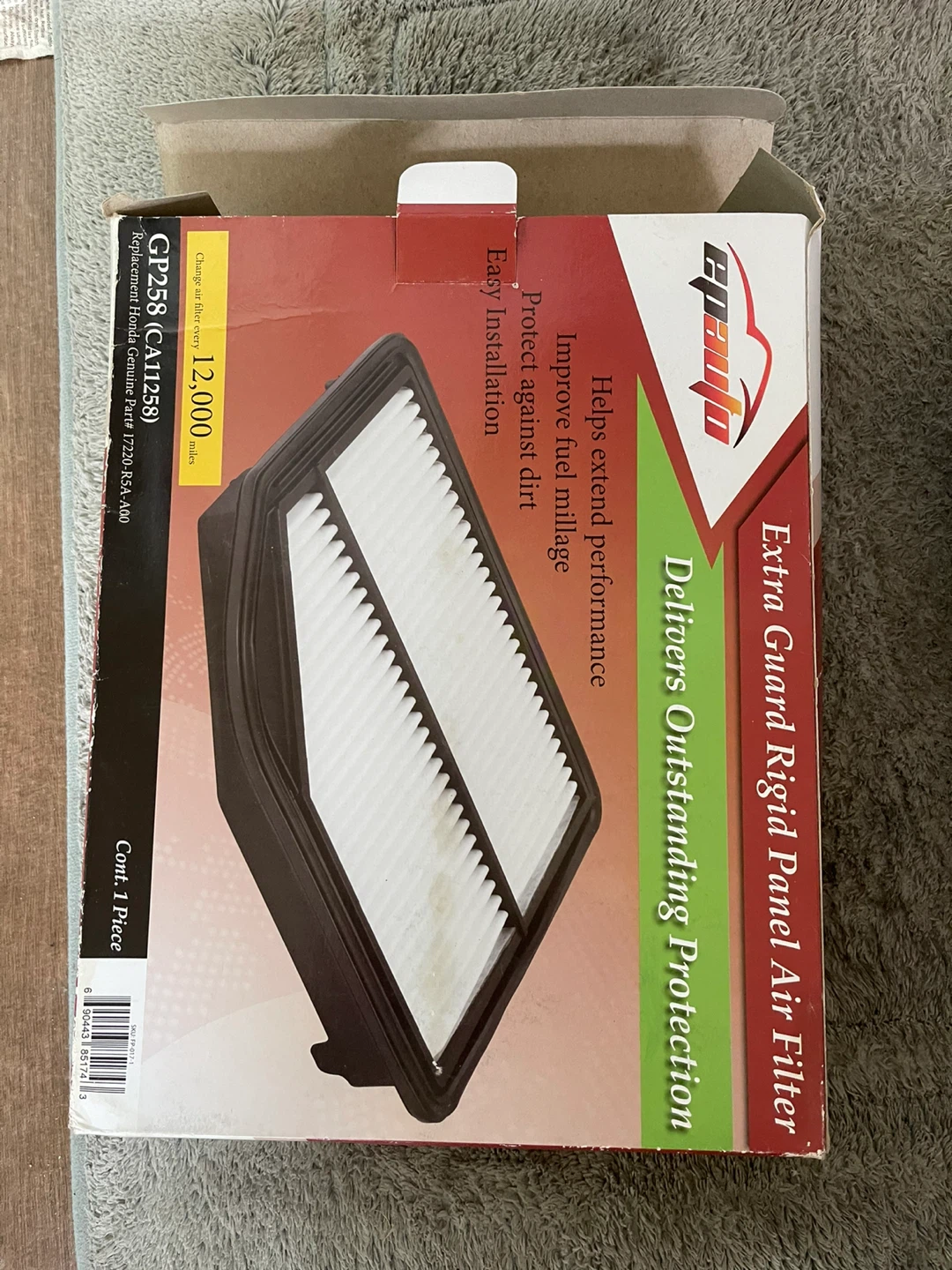 Epauto GP258 (CA11258) Air Filter